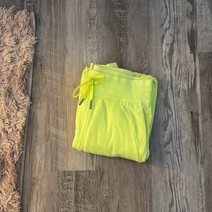 Lululemon Highlighter Yellow Joggers